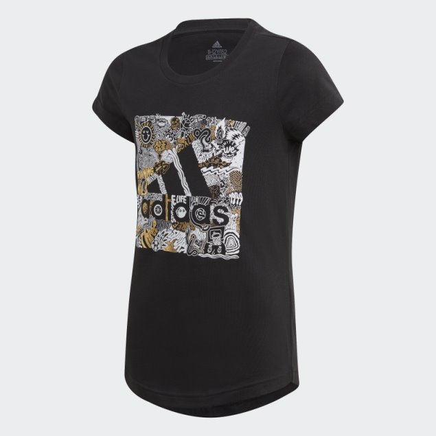 Camiseta Negra Adidas Must Haves Doodle Badge Of Sport
