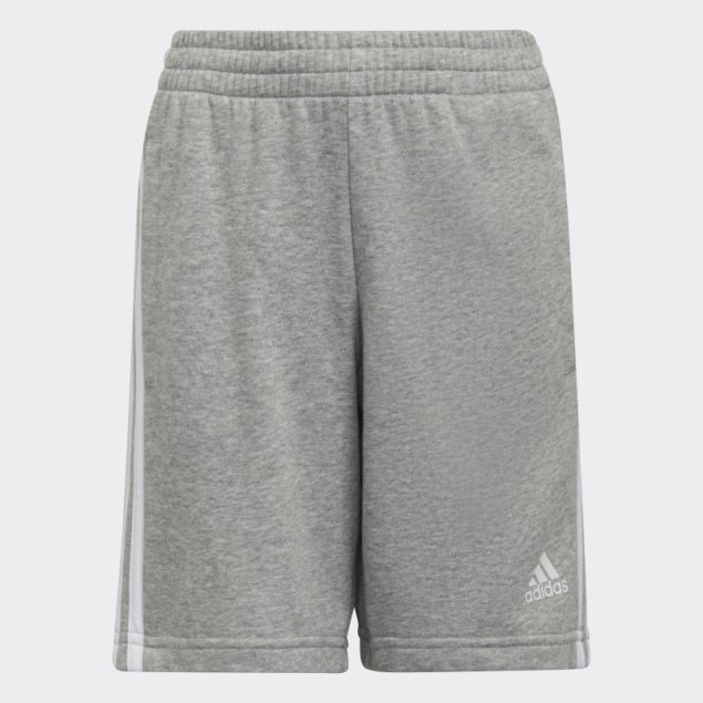 Pantalón Corto Adidas Essentials Blanco Con 3 Rayas