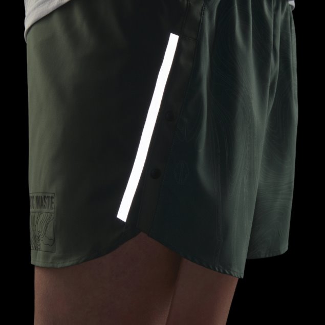 Pantalón Corto Adidas Verde óxido Diseñado Para Correr Por Los Océanos