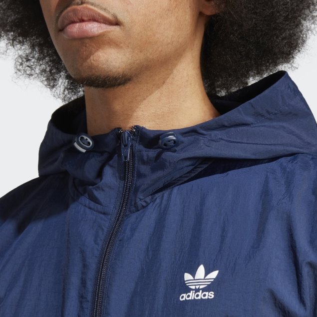 Cortavientos Adidas Night Indigo Trefoil Essentials
