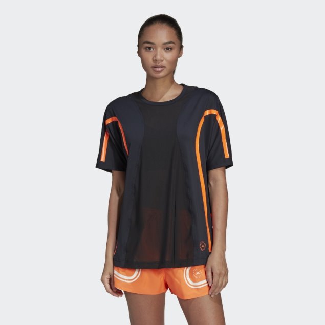 Negro Adidas By Stella Mccartney Truepace Running Camiseta Suelta