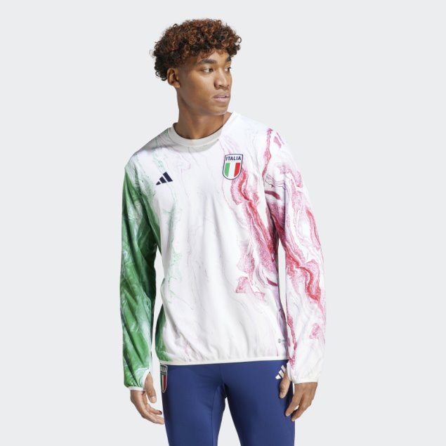 Camiseta Italia Pre-partido Verde Adidas