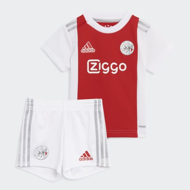 Kit Bebe Ajax Amsterdam 21/22 Primera Equipacion Blanco Adidas