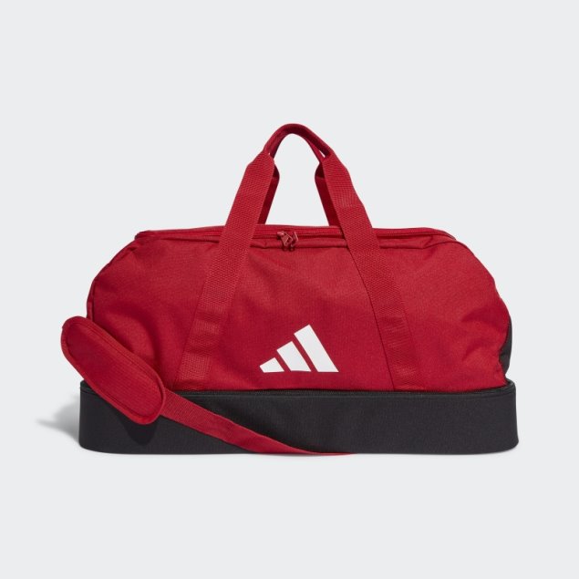 Bolsa Adidas Tiro League Duffel Mediana Roja
