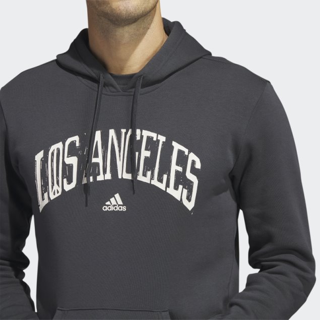 Sudadera Con Capucha Gráfica De Los Angeles (género Neutral) Adidas Carbon