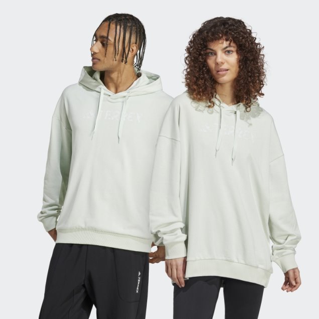 Sudadera Con Capucha Terrex Con Logo Grande (género Neutro) Adidas Verde