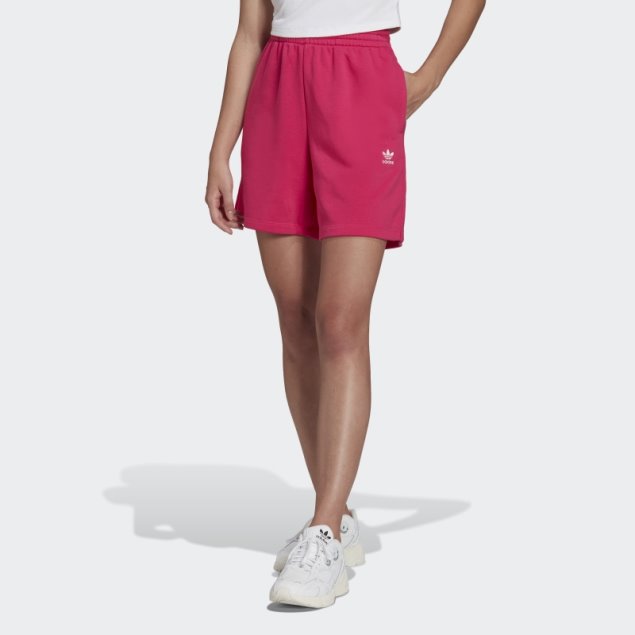 Pantalones Cortos Adidas Adicolor Essentials French Terry Magenta Real