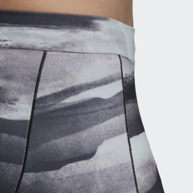 Mallas De Entrenamiento De Yoga Con Estampado Integral Multicolor Adidas