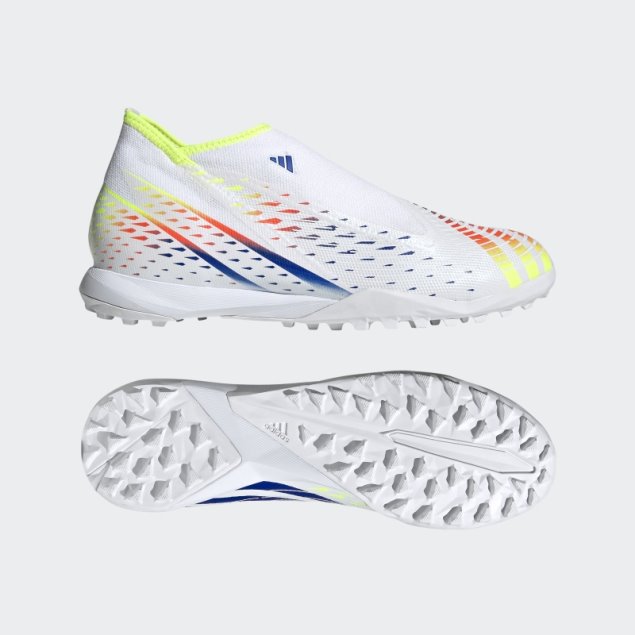 Predator Edge.3 Laceless Turf Zapatos De Fútbol Adidas Blanco