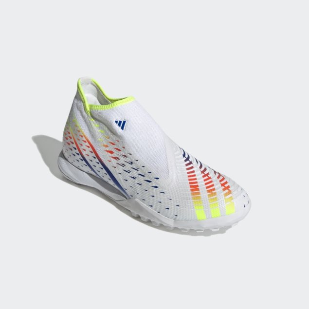 Predator Edge.3 Laceless Turf Zapatos De Fútbol Adidas Blanco