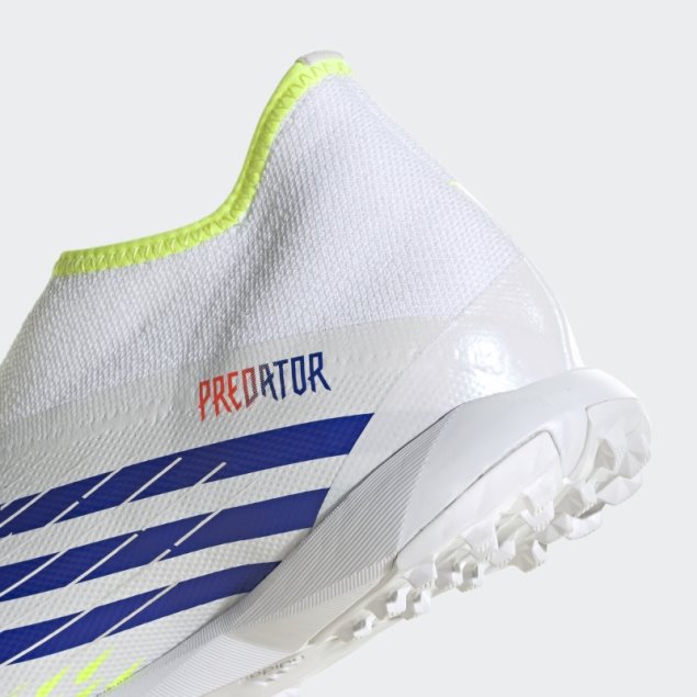 Predator Edge.3 Laceless Turf Zapatos De Fútbol Adidas Blanco