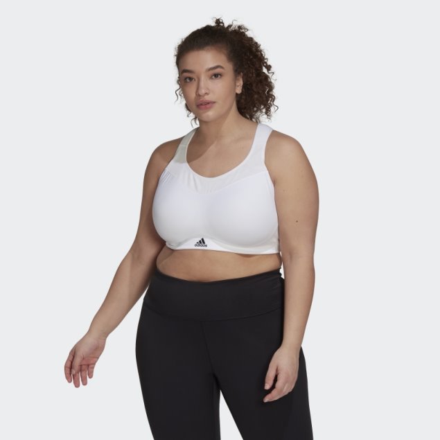 Adidas Tlrd Impact Training High-support Bra (talla Grande) Moda Blanco