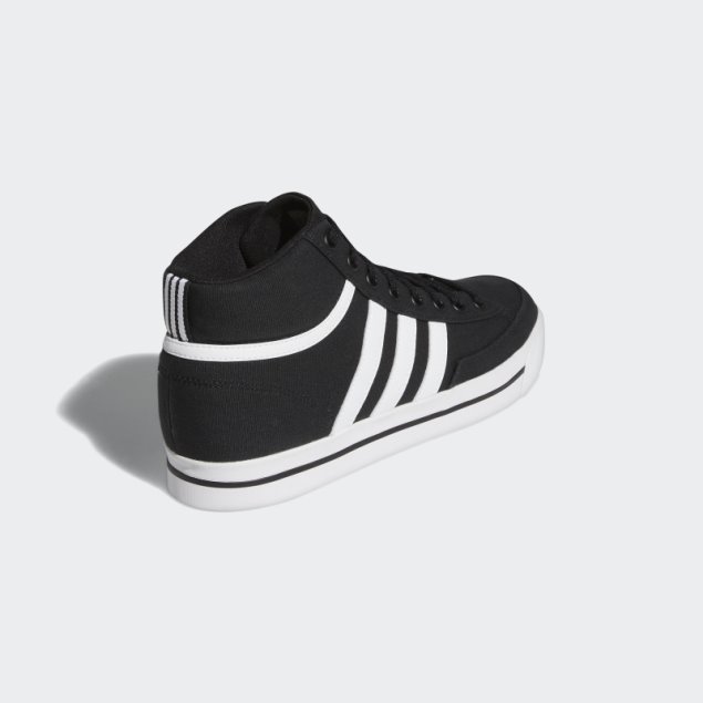 Retrovulc Mid Canvas Skateboarding Zapatos Negro Adidas