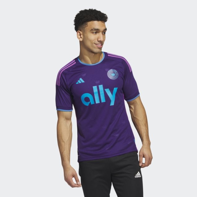 Camiseta Charlotte Fc 23/24 Primera Equipación Adidas Violeta Oscuro