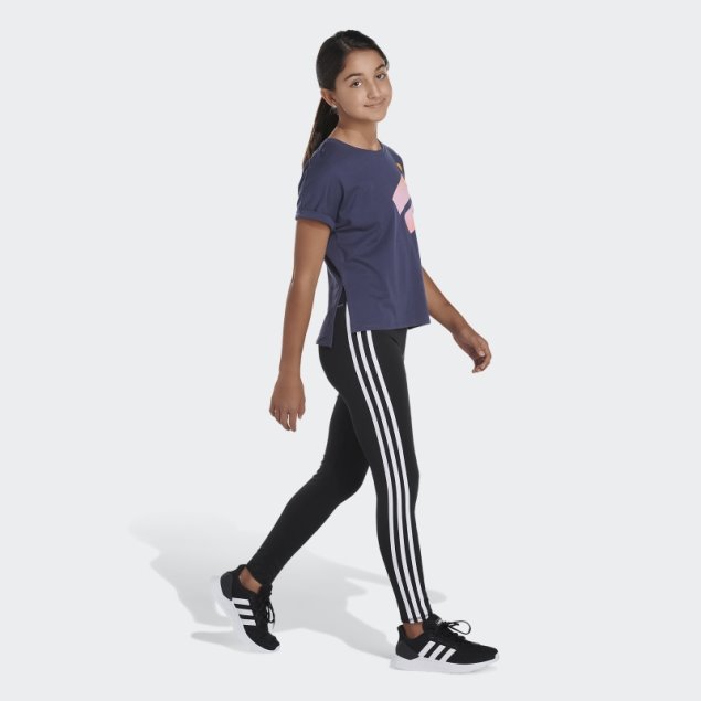 Adidas Camiseta Azul Marino Con Cintura Dolman 22