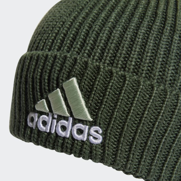 Gorro Con Logo Bicolor Adidas Verde óxido