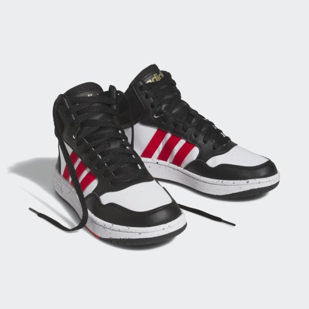 Negro Adidas Hoops Mid Zapatos Con Estilo