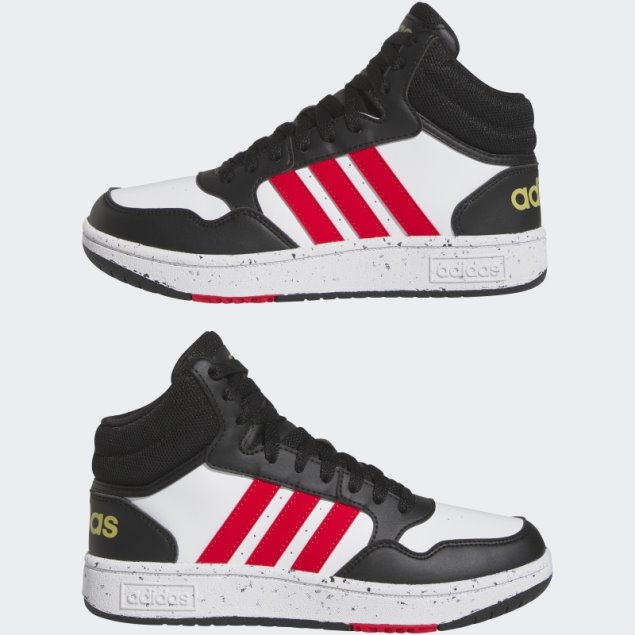 Negro Adidas Hoops Mid Zapatos Con Estilo