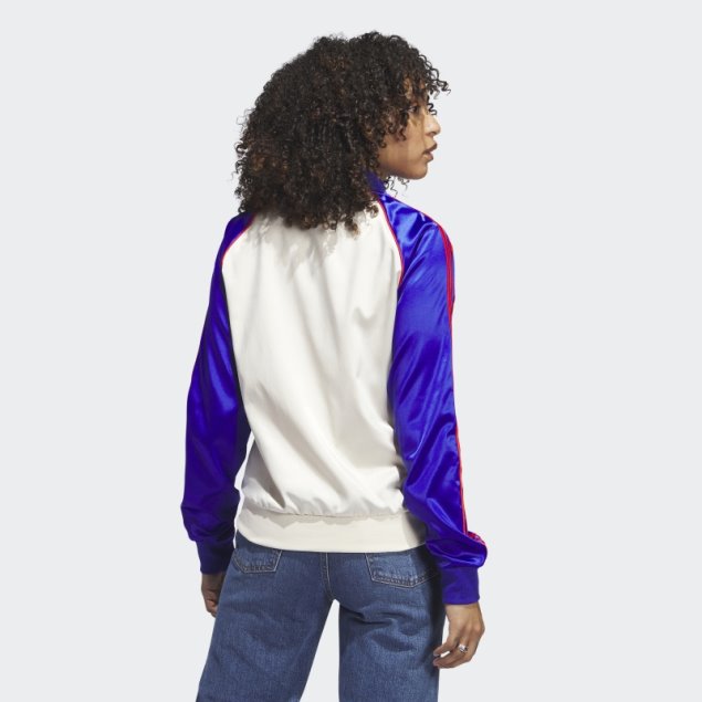 Adidas Chaqueta De Chándal Satin Sst Blanca
