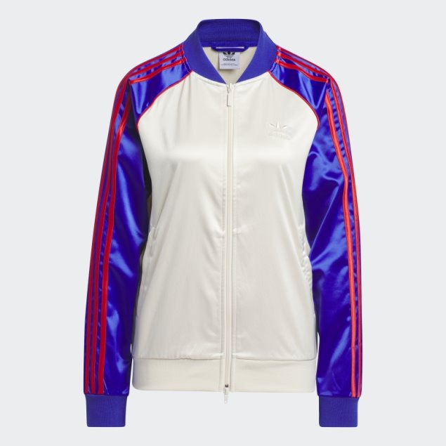 Adidas Chaqueta De Chándal Satin Sst Blanca