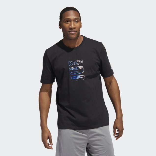 Camiseta Rosa Adidas Negra