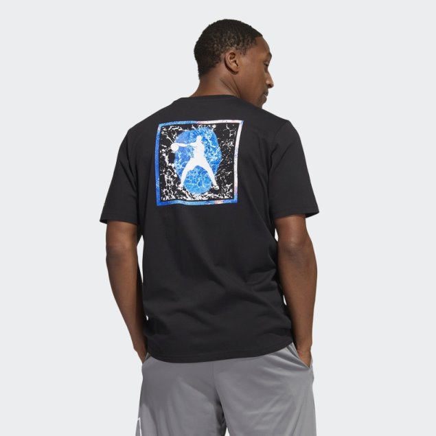 Camiseta Rosa Adidas Negra