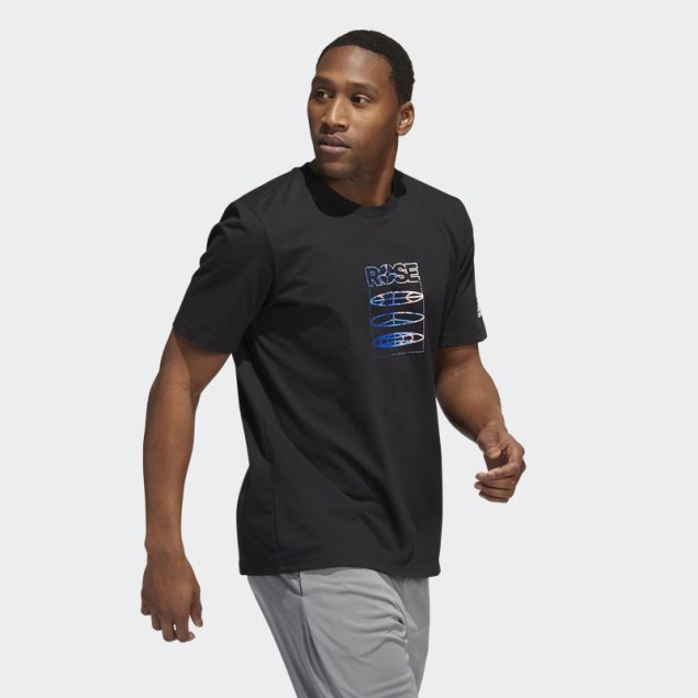 Camiseta Rosa Adidas Negra