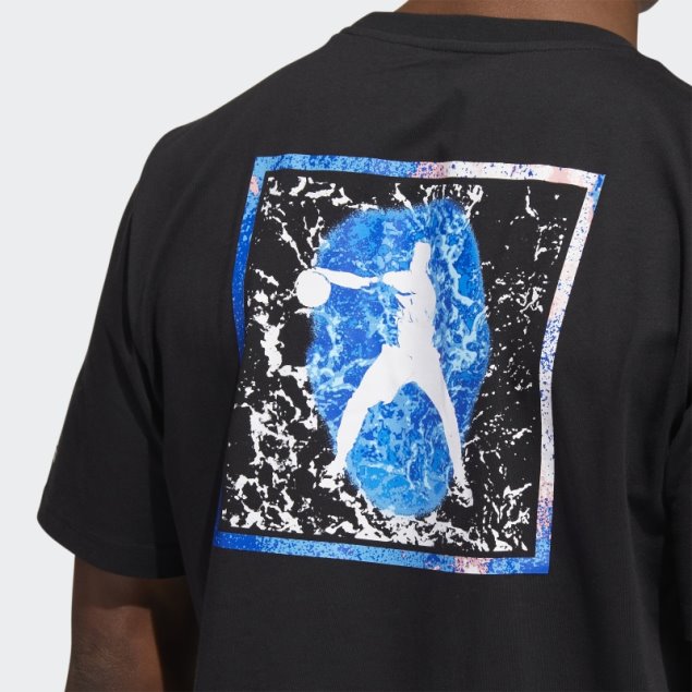 Camiseta Rosa Adidas Negra