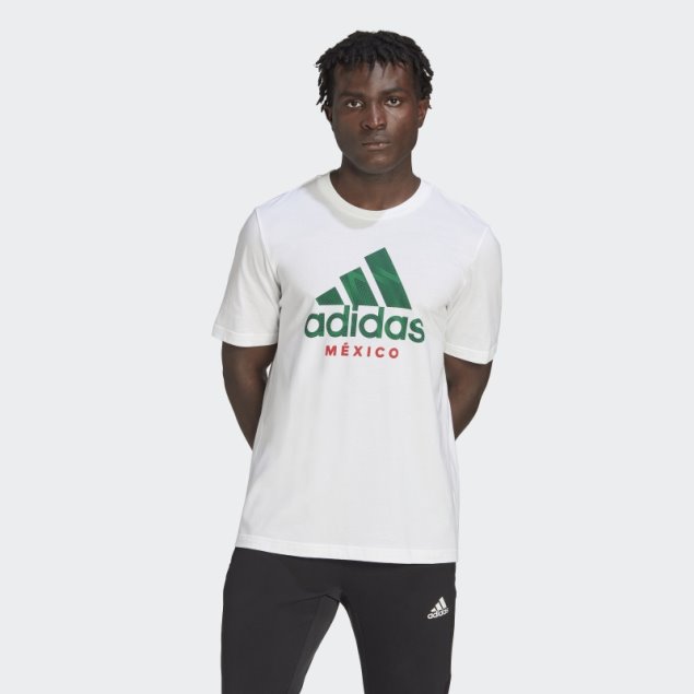 Camiseta Gráfica Mexico Adidas Blanca