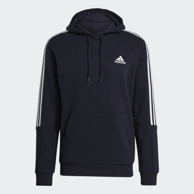 Sudadera Con Capucha Adidas Essentials Fleece Cut 3-stripes Tinta