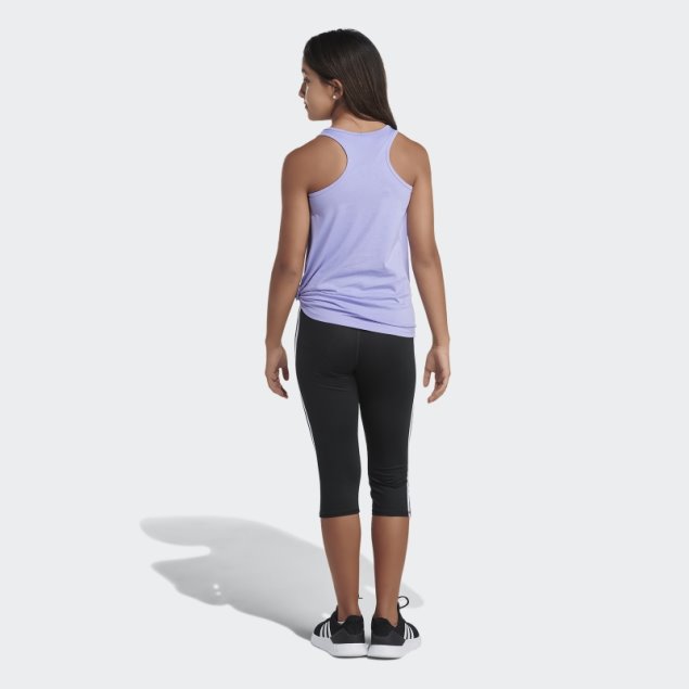 Camiseta Sin Mangas Con Lazo En El Frente Violeta Claro Adidas