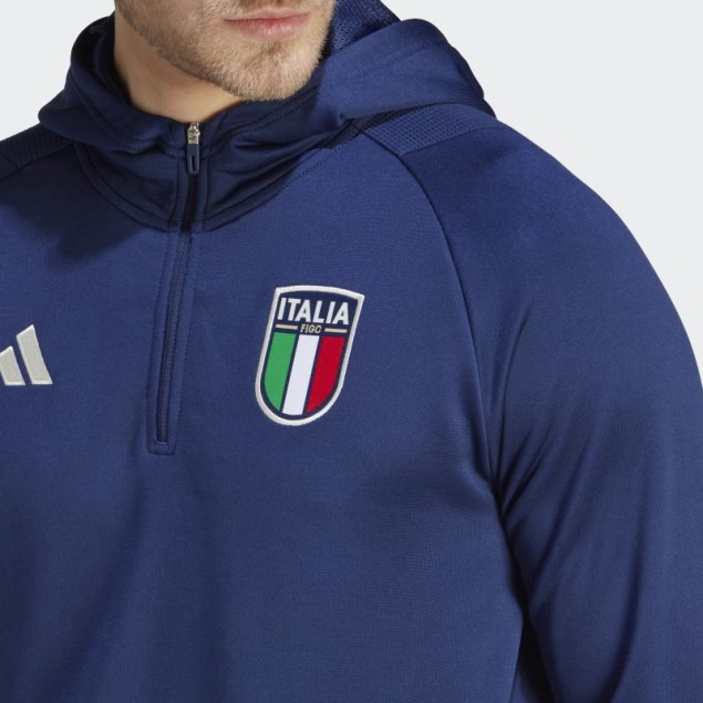 Sudadera Italia Tiro 23 Azul Oscuro Adidas