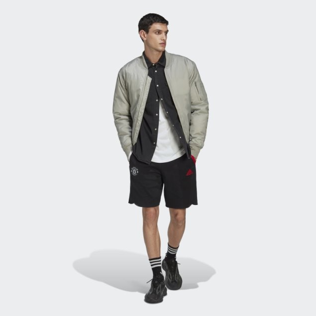 Pantalón Corto De Viaje Manchester United Negro Adidas