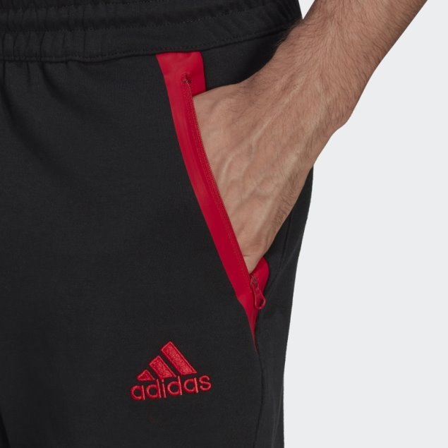 Pantalón Corto De Viaje Manchester United Negro Adidas
