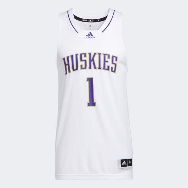 Camiseta Huskies Ncaa Swingman Blanco Adidas