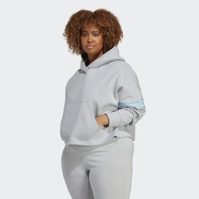 Sudadera Con Capucha Adicolor Neuclassics (tallas Grandes) Onix Adidas