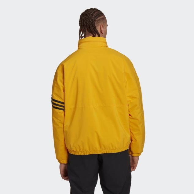 Chaqueta Acolchada Con Rayas Doradas Adidas