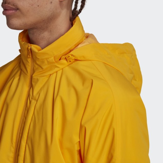 Chaqueta Acolchada Con Rayas Doradas Adidas