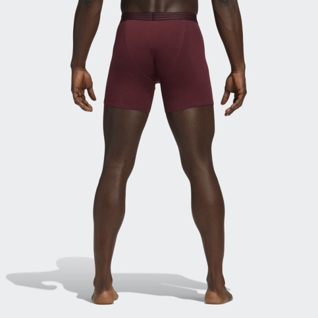 Boxer Algodon 4 Pares Adidas Burdeos