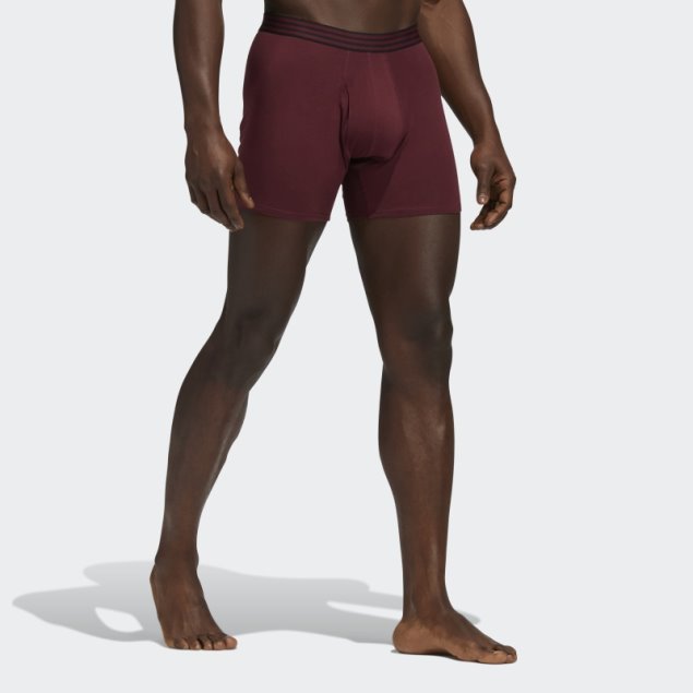 Boxer Algodon 4 Pares Adidas Burdeos