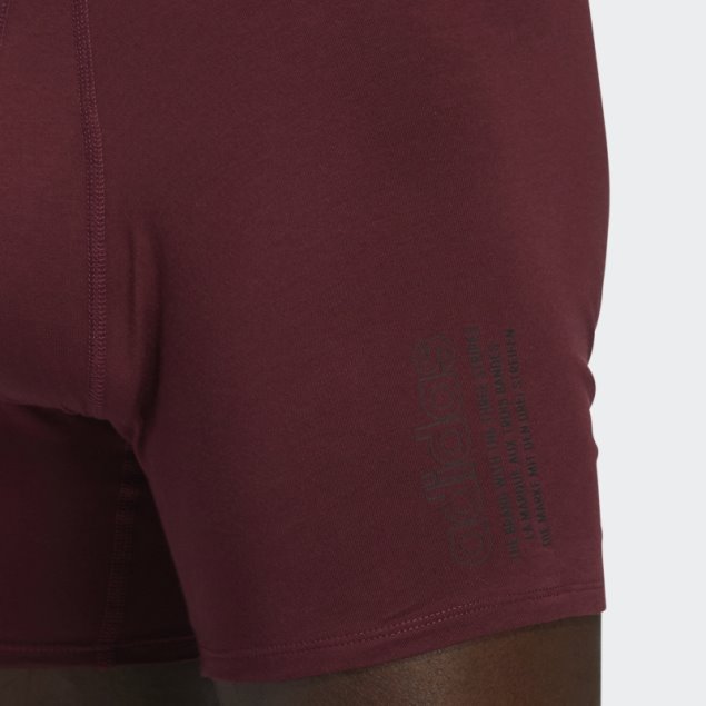 Boxer Algodon 4 Pares Adidas Burdeos