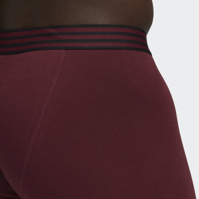 Boxer Algodon 4 Pares Adidas Burdeos