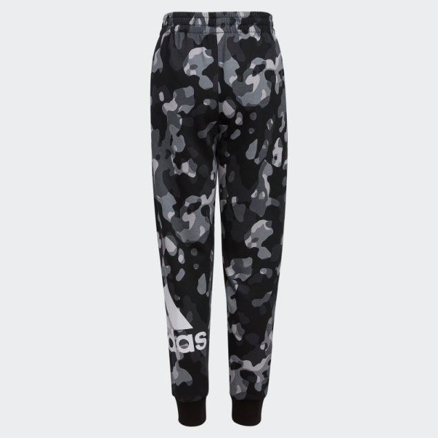 Joggers Negros Con Estampado Central De Camuflaje Adidas