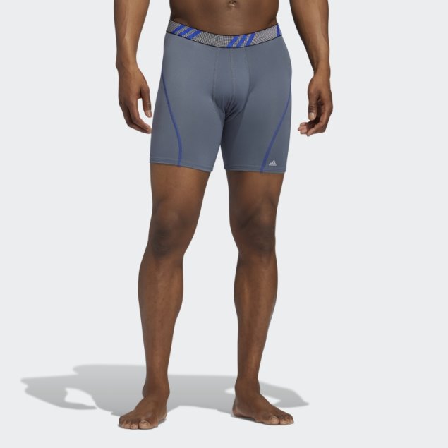 Calzoncillos Bóxer De Malla De Rendimiento 3 Pares Adidas Gris Medio