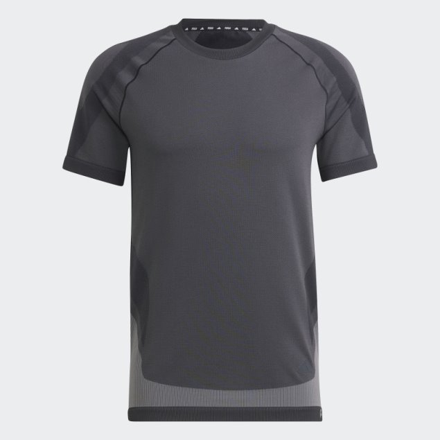 Adidas Primeknit Yoga Camiseta De Entrenamiento Sin Costuras Negro Moda
