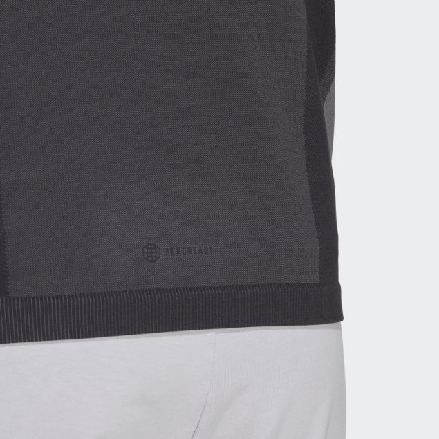 Adidas Primeknit Yoga Camiseta De Entrenamiento Sin Costuras Negro Moda