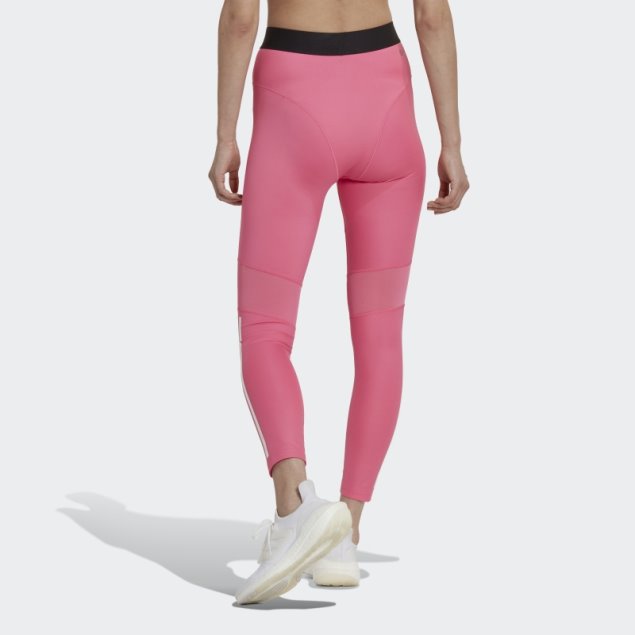 Adidas Magenta Hyperglam 3 Rayas 7/8 Leggins