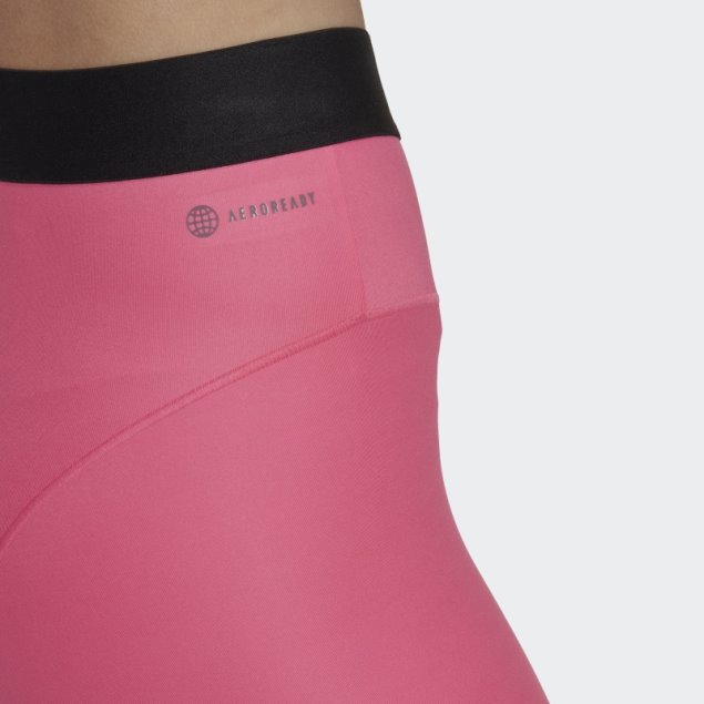 Adidas Magenta Hyperglam 3 Rayas 7/8 Leggins