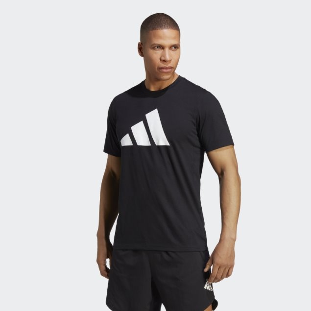 Camiseta De Entrenamiento Adidas Train Essentials FeelReady Logo Negro