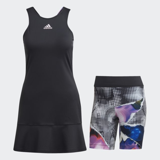 Tenis Negro U.s. Serie Y Vestido Adidas